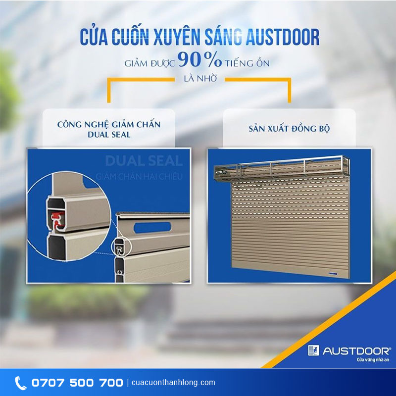 Cửa Cuốn Austdoor E50 | Cửa cuốn khe thoáng